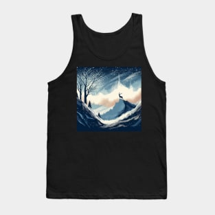 Proud Deer in Winter Wonderland Tank Top